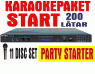 Karaokepaket Partystarter Madboy MFP 1000 + 1 mik + 200 l�tar